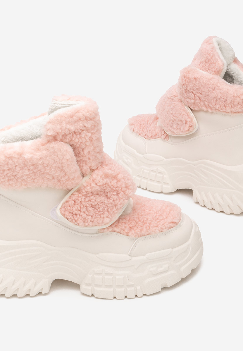 Χειμερινά sneakers γυναικεια Comino V2 λευκά