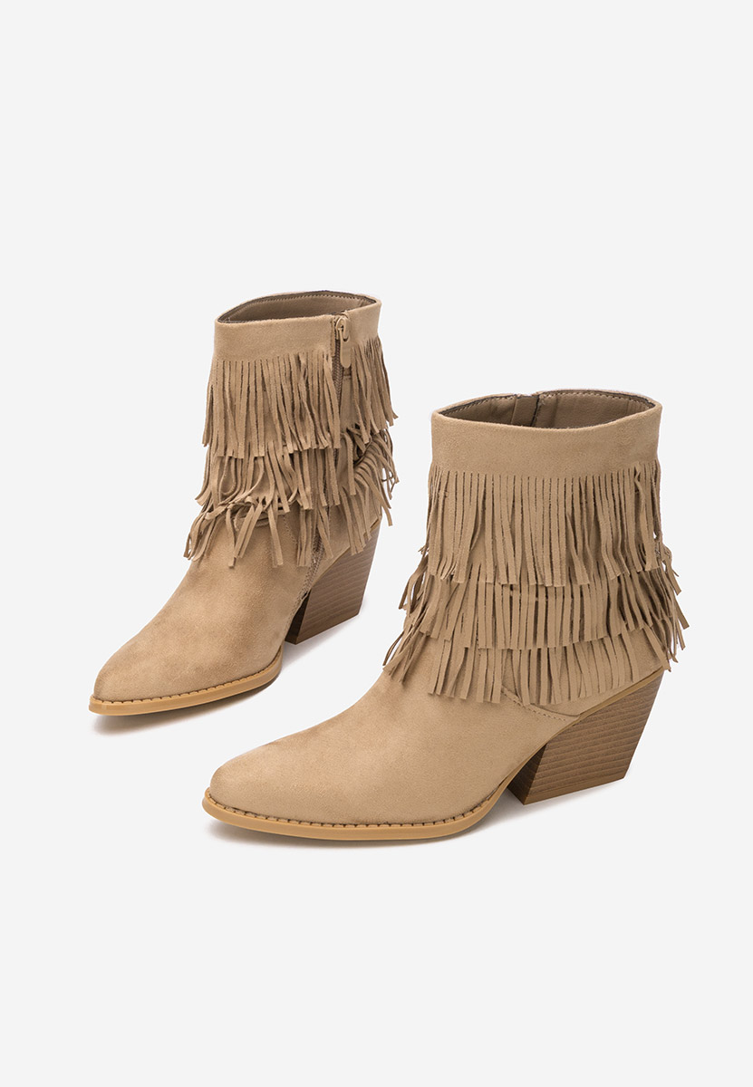 Γυναικεία Μποτάκια Cowboy Tivora χακι