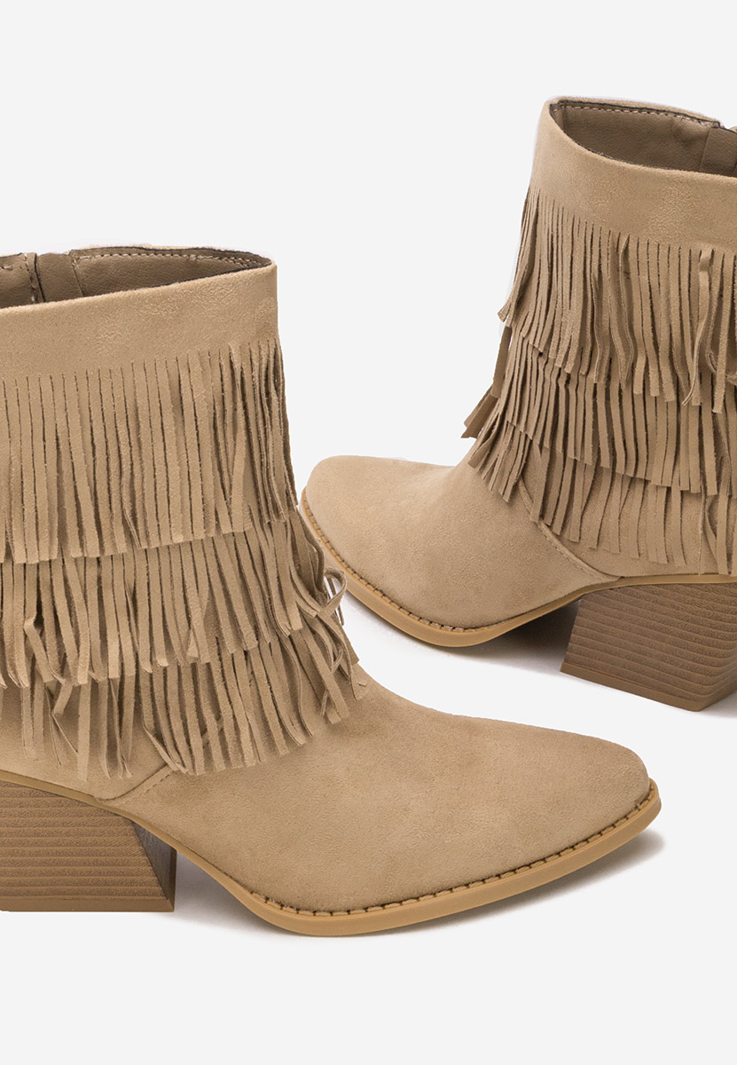 Γυναικεία Μποτάκια Cowboy Tivora χακι