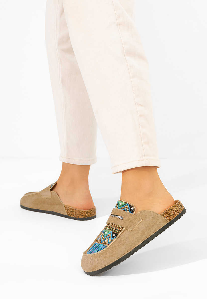 Mules γυναικεια Jovana χακι