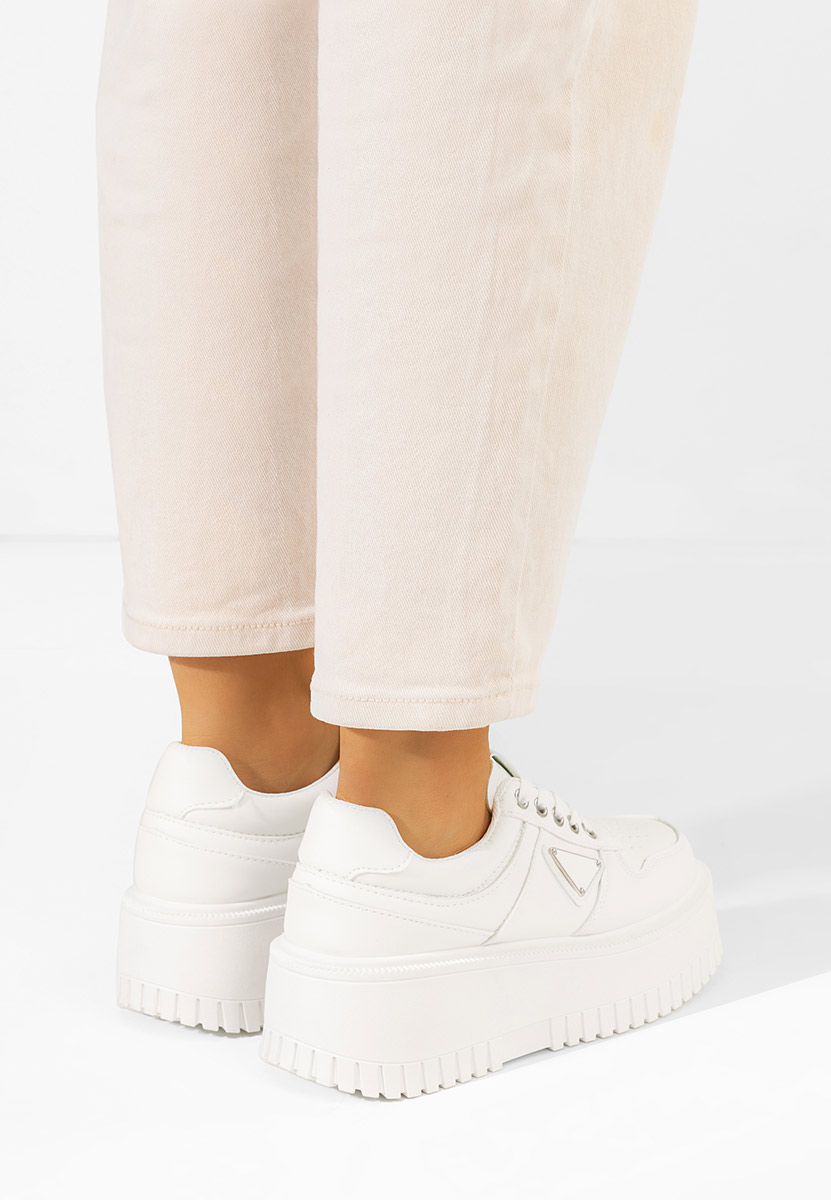Sneakers με πλατφόρμα Madaline λευκά