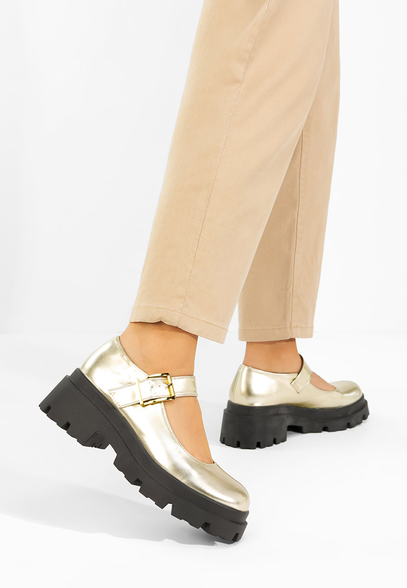 Πλατφόρμες γυναικεία Masovia χρυσο