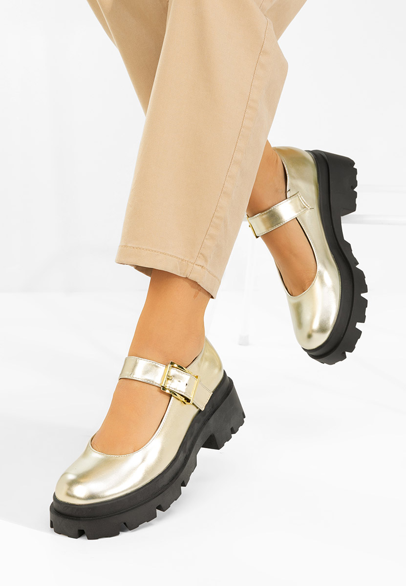 Πλατφόρμες γυναικεία Masovia χρυσο