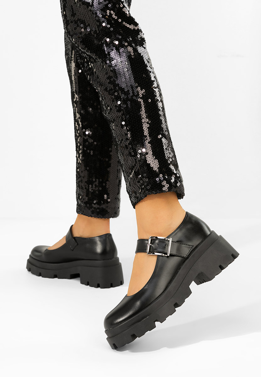 Πλατφόρμες γυναικεία Masovia μαύρα