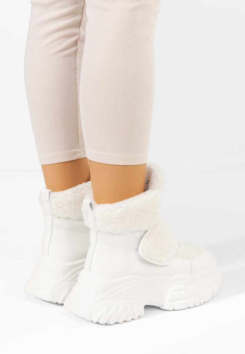 Χειμερινά sneakers γυναικεια Comino λευκά