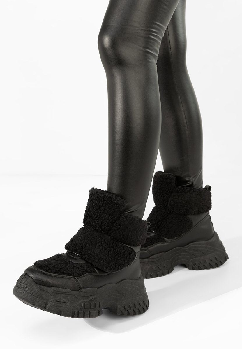 Χειμερινά sneakers γυναικεια Comino μαύρα