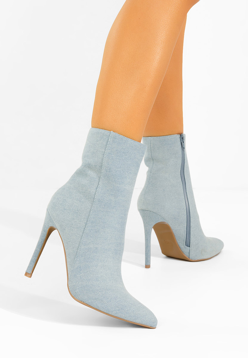 Μποτάκια με λεπτο τακουνι Cendria Τζιν