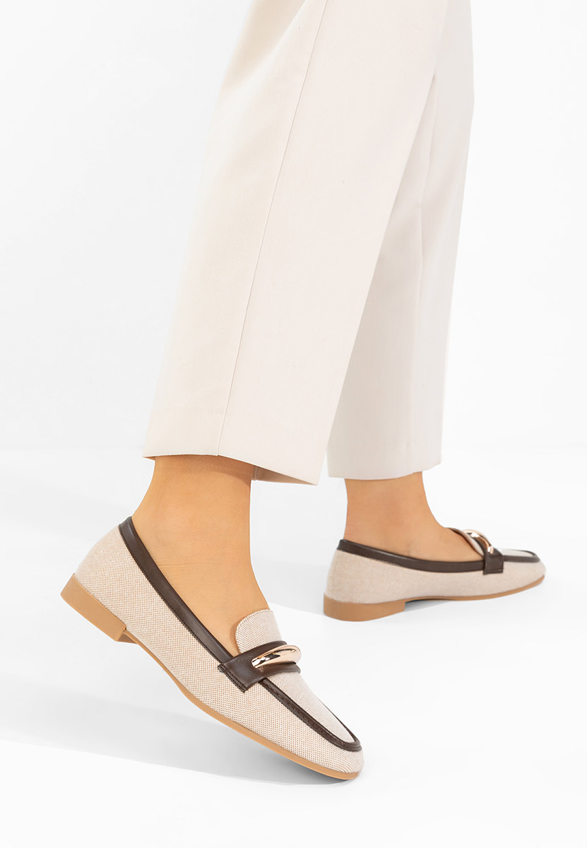 Μοκασίνια γυναικεια Meliania μπεζ