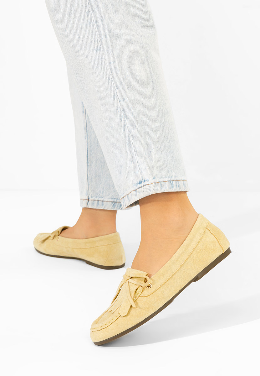 Μοκασίνια γυναικεια Calistia Κιντρινο