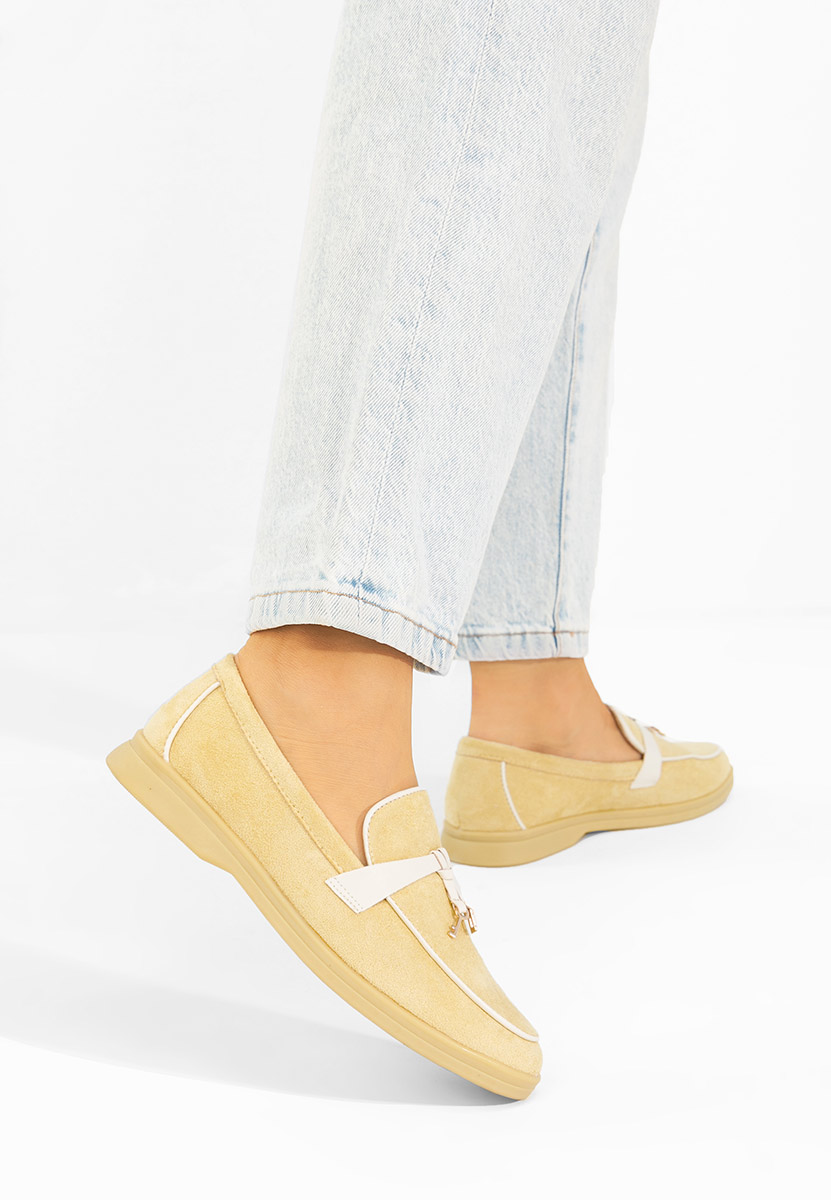 Μοκασίνια γυναικεια Raquella Κιντρινο