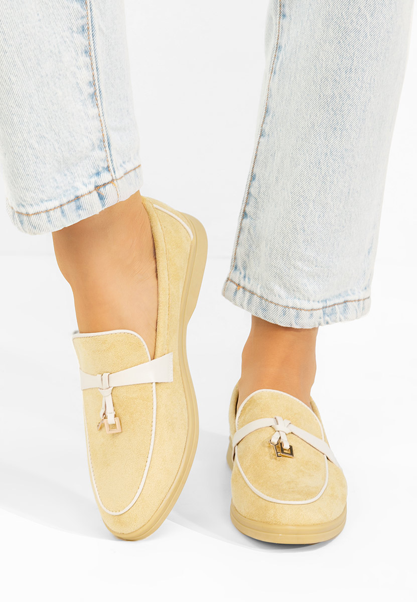 Μοκασίνια γυναικεια Raquella Κιντρινο