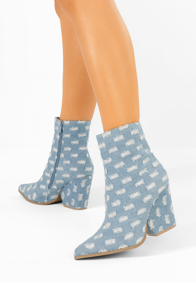 Γυναικεία Μποτάκια Cowboy Lariza V2 Τζιν