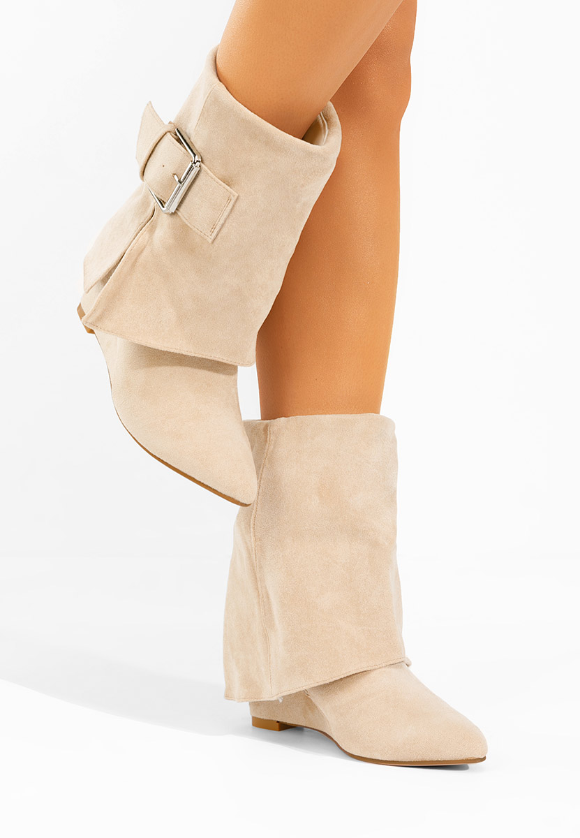 Μποτακια πλατφορμεσ Irinea μπεζ