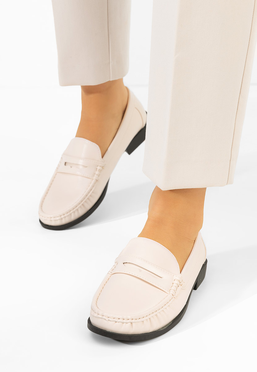 Μοκασίνια γυναικεια Matildia μπεζ