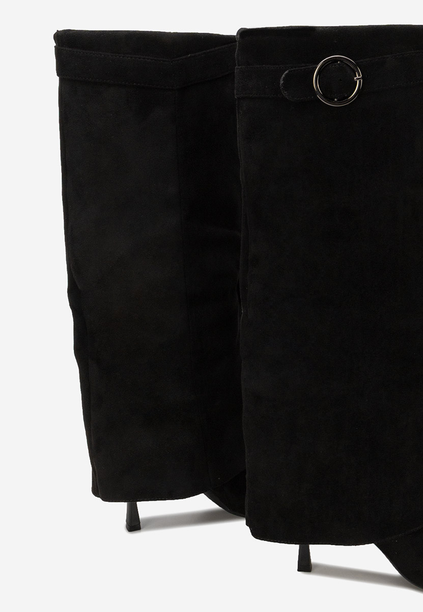 Μπότες με λεπτό τακούνι Celsana Μαύρα