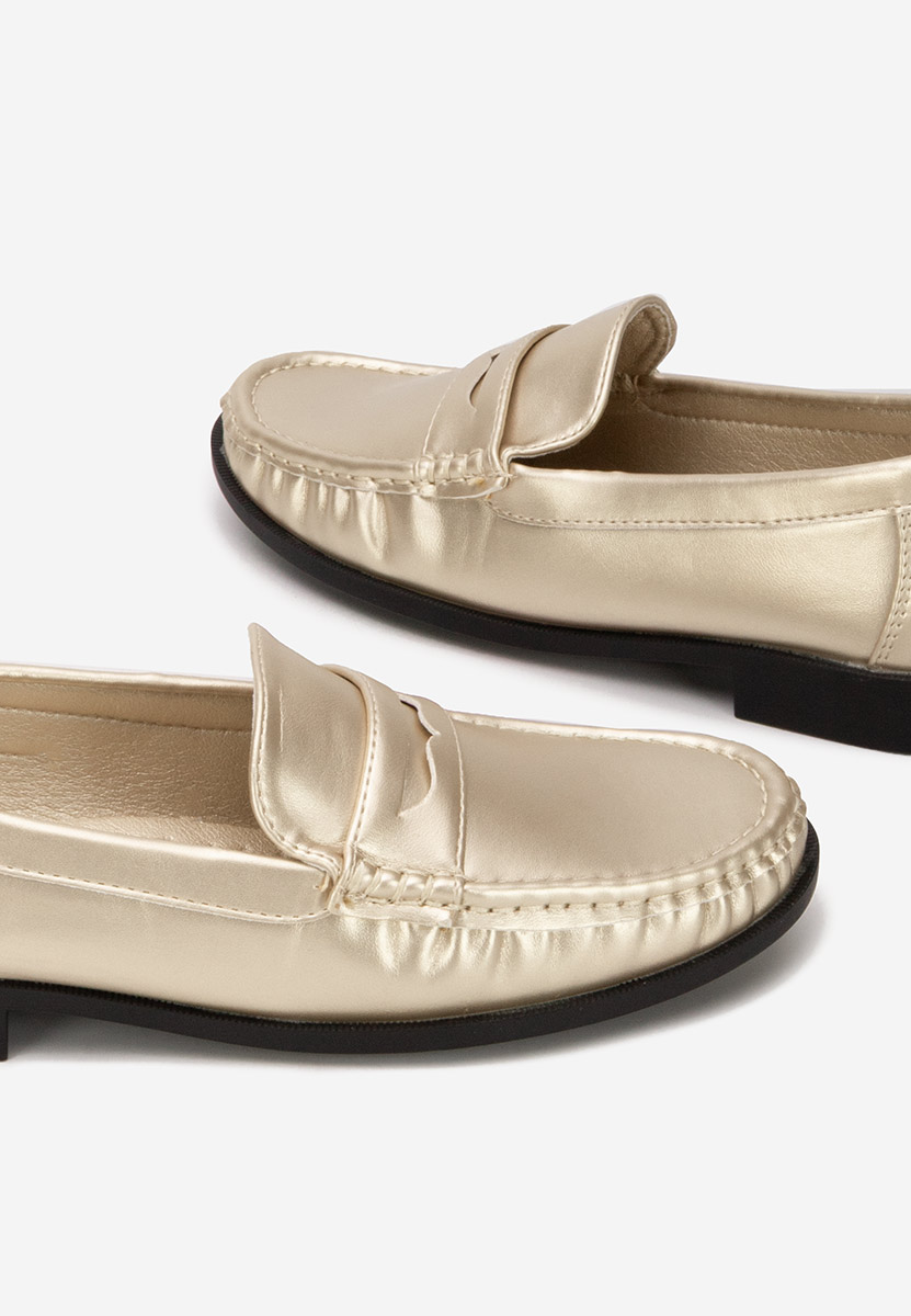 Μοκασίνια γυναικεια Matildia χρυσο