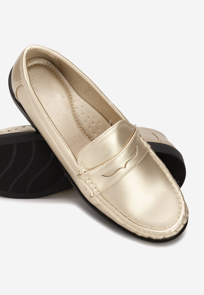 Μοκασίνια γυναικεια Matildia χρυσο