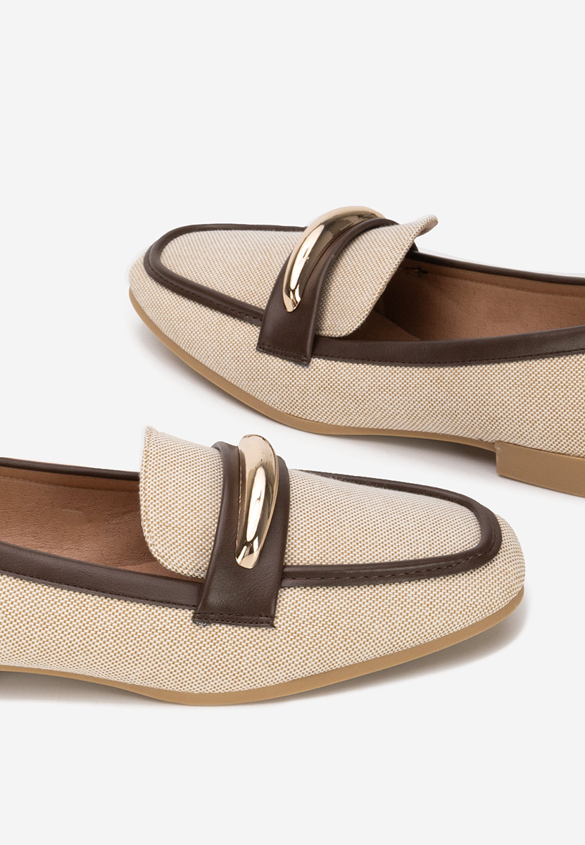 Μοκασίνια γυναικεια Meliania μπεζ