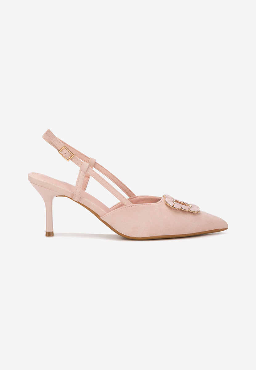 Γόβες slingback Castalia ροζ