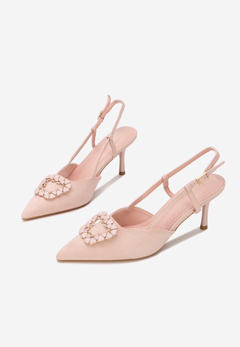 Γόβες slingback Castalia ροζ