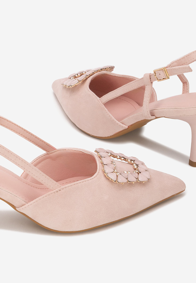 Γόβες slingback Castalia ροζ
