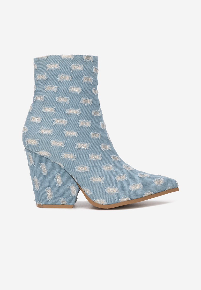 Γυναικεία Μποτάκια Cowboy Lariza V2 Τζιν