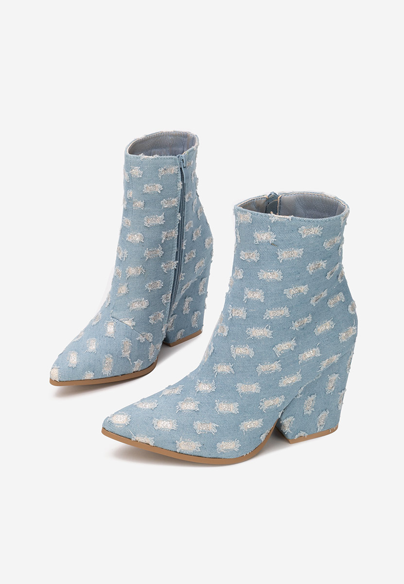 Γυναικεία Μποτάκια Cowboy Lariza V2 Τζιν