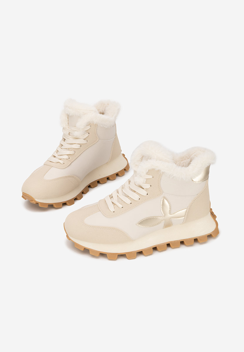 Χειμερινά sneakers γυναικεια Ozia μπεζ