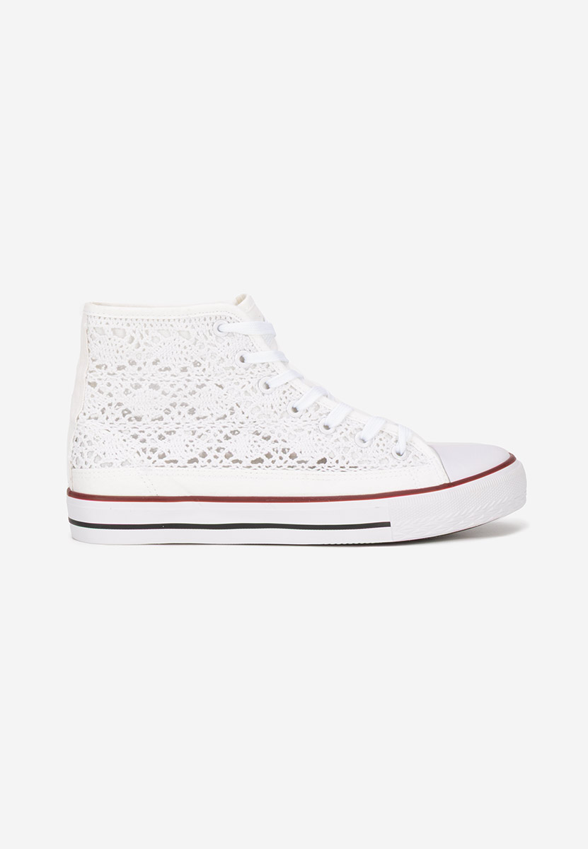 Γυναικεία sneakers αστραγάλο Miyana V2 λευκά