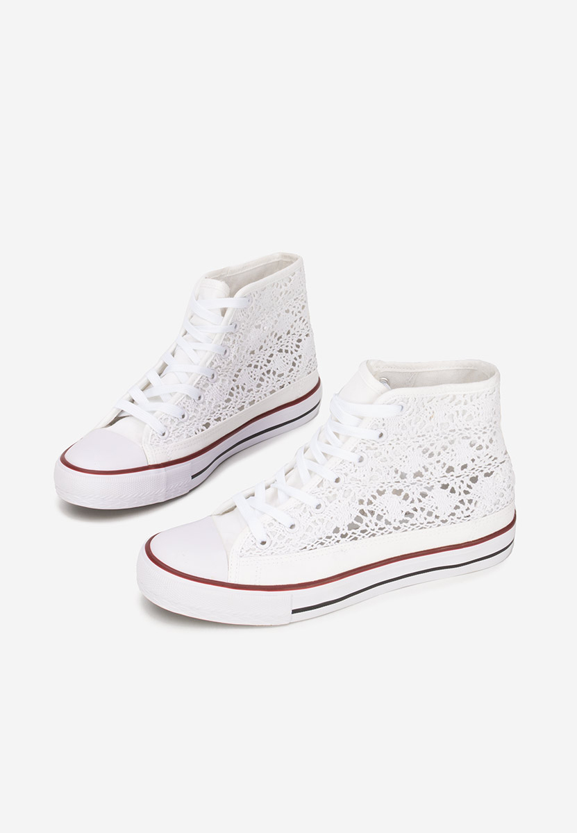 Γυναικεία sneakers αστραγάλο Miyana V2 λευκά