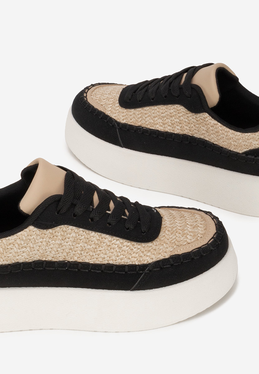 Sneakers με πλατφόρμα Cecila μαύρα