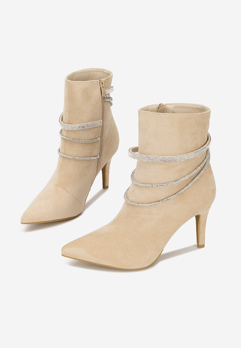 Γυναικεία Μποτίνια Lorreta μπεζ