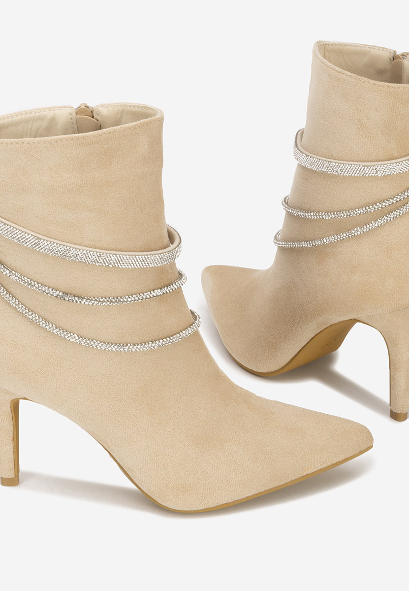 Γυναικεία Μποτίνια Lorreta μπεζ