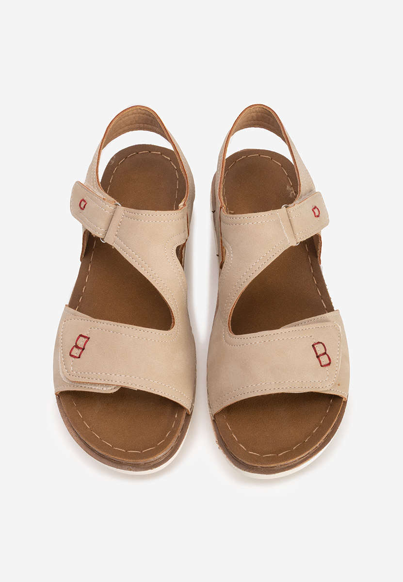 Πέδιλα χαμηλά Metina V2 μπεζ