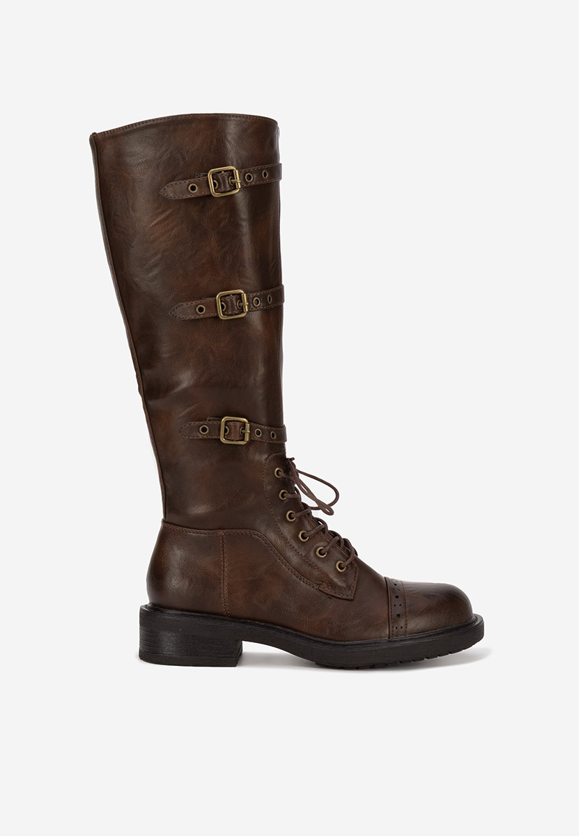 Αρβυλάκια ψηλα γυναικεία Frosina καφε