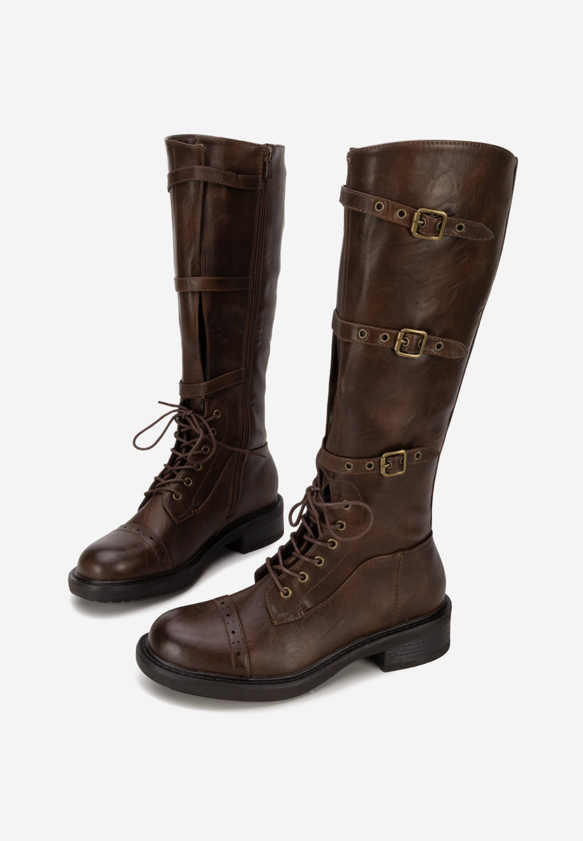 Αρβυλάκια ψηλα γυναικεία Frosina καφε