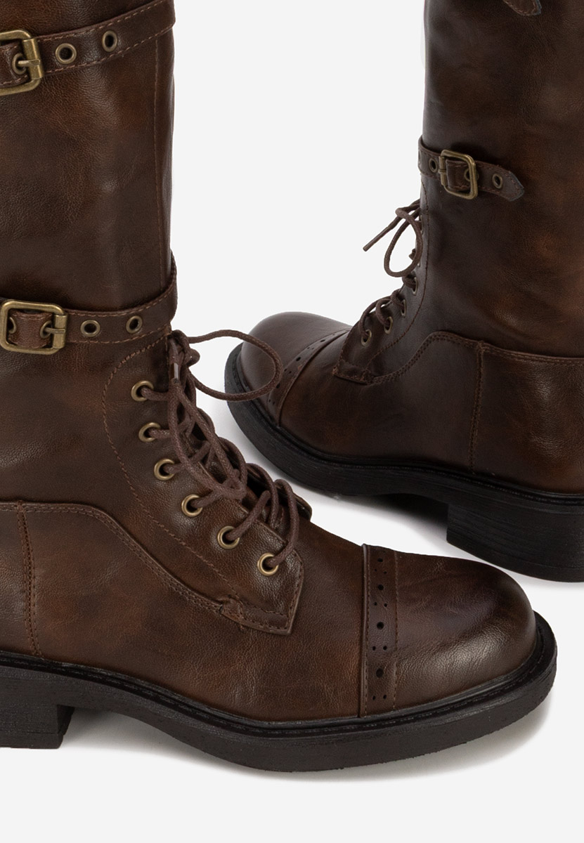 Αρβυλάκια ψηλα γυναικεία Frosina καφε