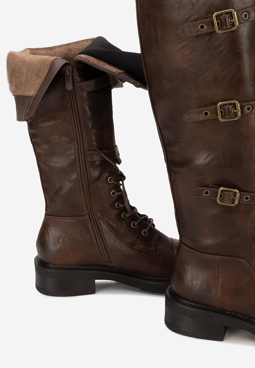 Αρβυλάκια ψηλα γυναικεία Frosina καφε