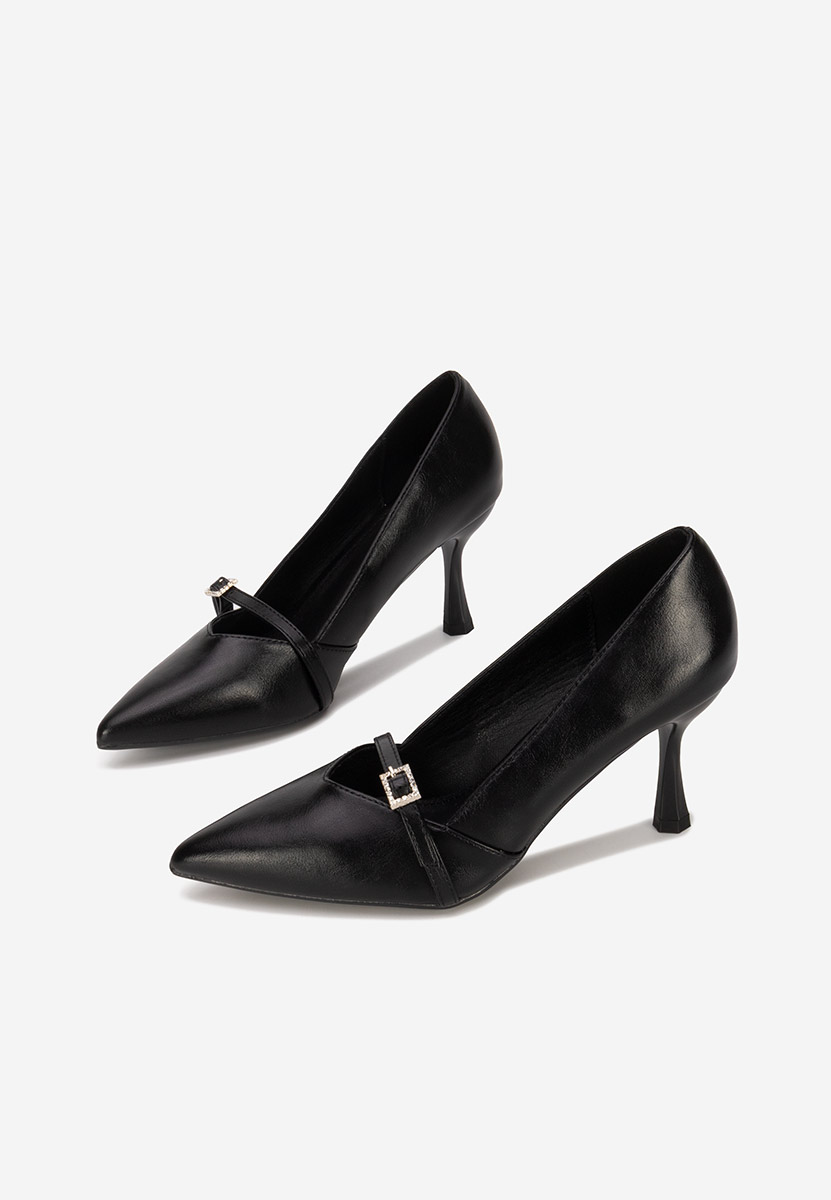 Γόβες στιλέτο Ashlee μαύρα