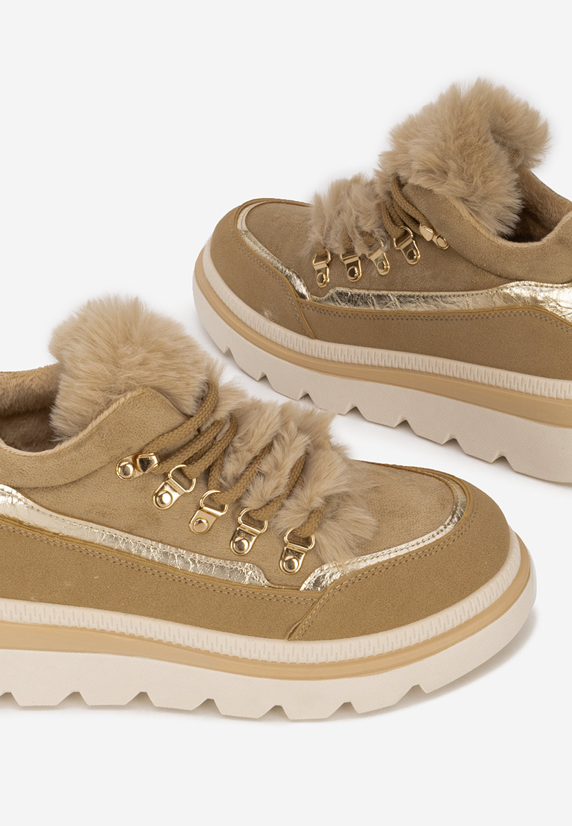 Χειμερινά sneakers γυναικεια Clavira χακι