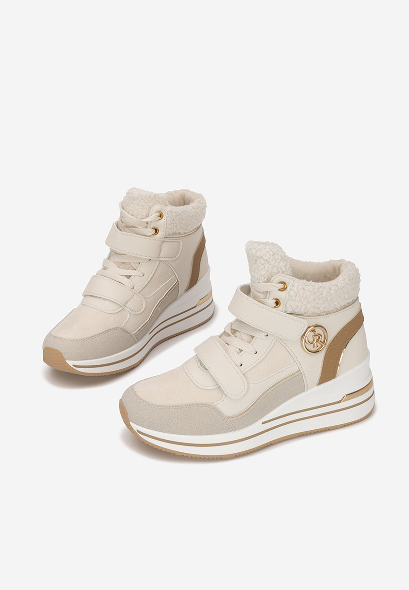 Sneakers αστραγαλου γυναικεια Velaris μπεζ