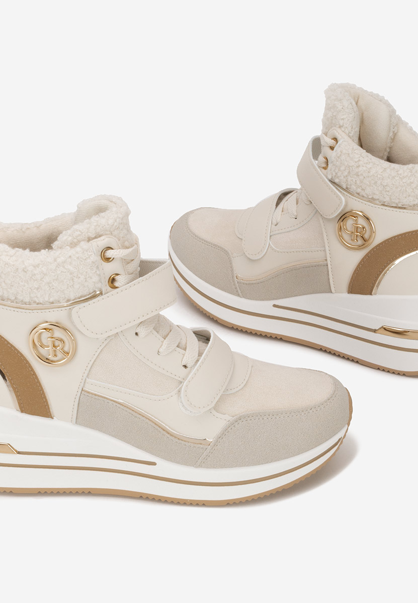 Sneakers αστραγαλου γυναικεια Velaris μπεζ