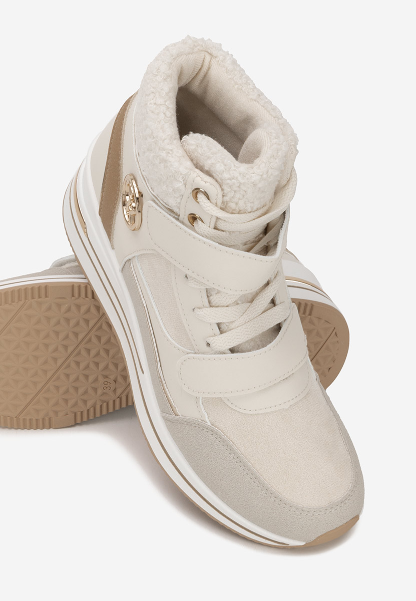 Sneakers αστραγαλου γυναικεια Velaris μπεζ