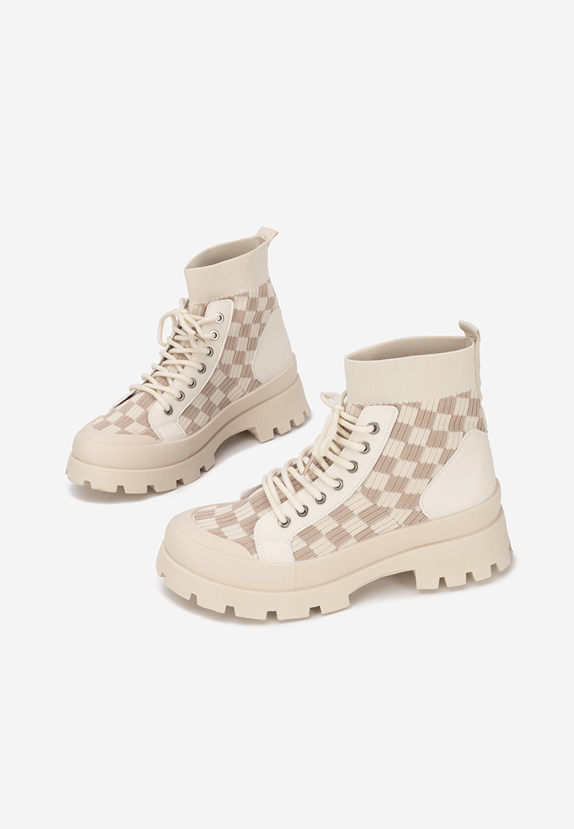 Γυναικεία sneakers αστραγάλο Zendoria V2 μπεζ