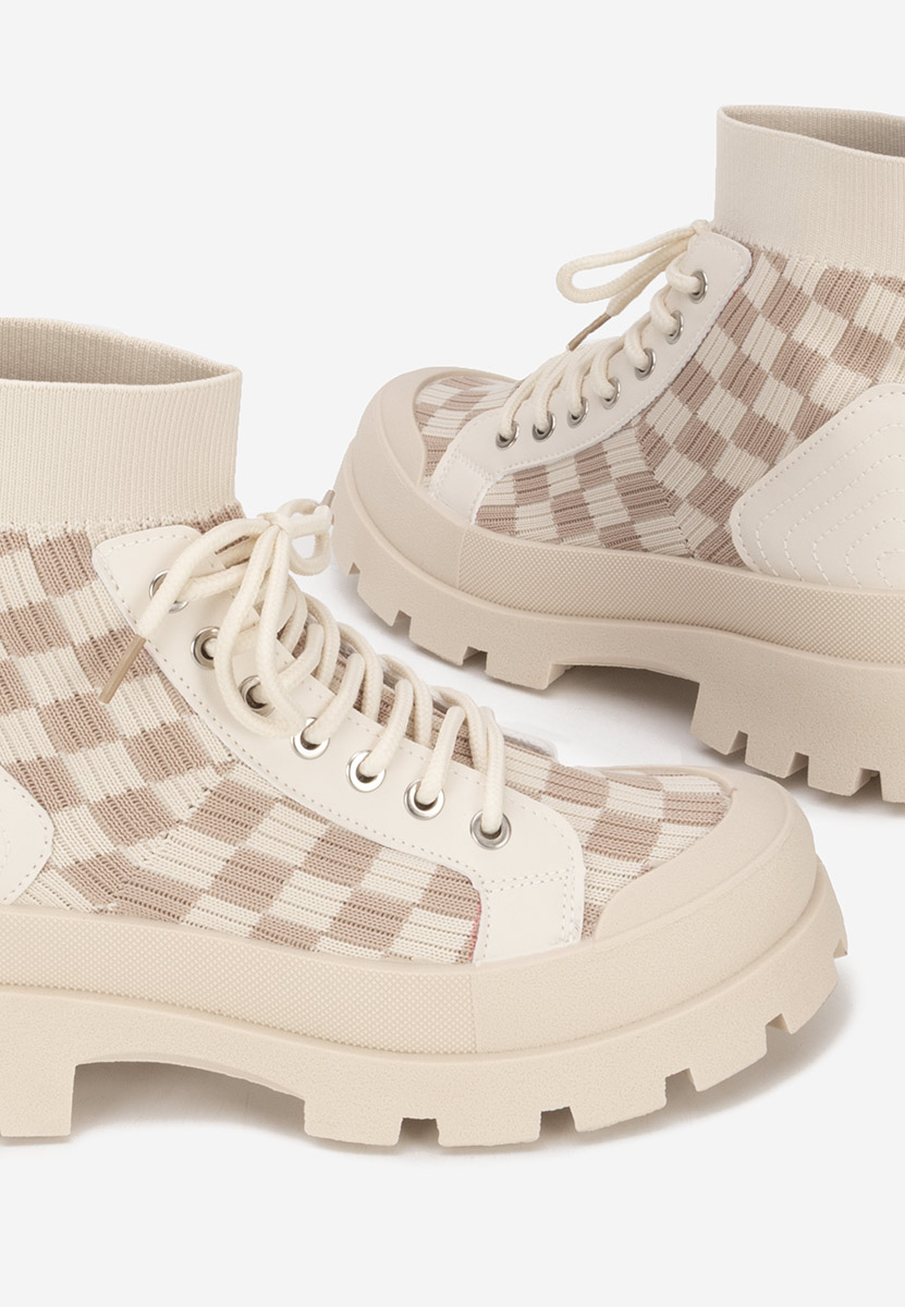 Γυναικεία sneakers αστραγάλο Zendoria V2 μπεζ