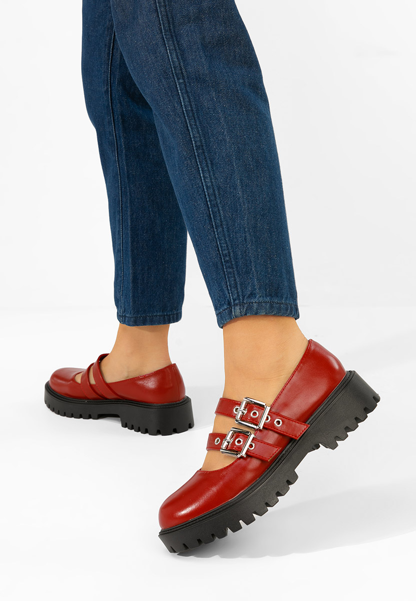 Casual παπουτσια γυναικεια Geovania μπορντό