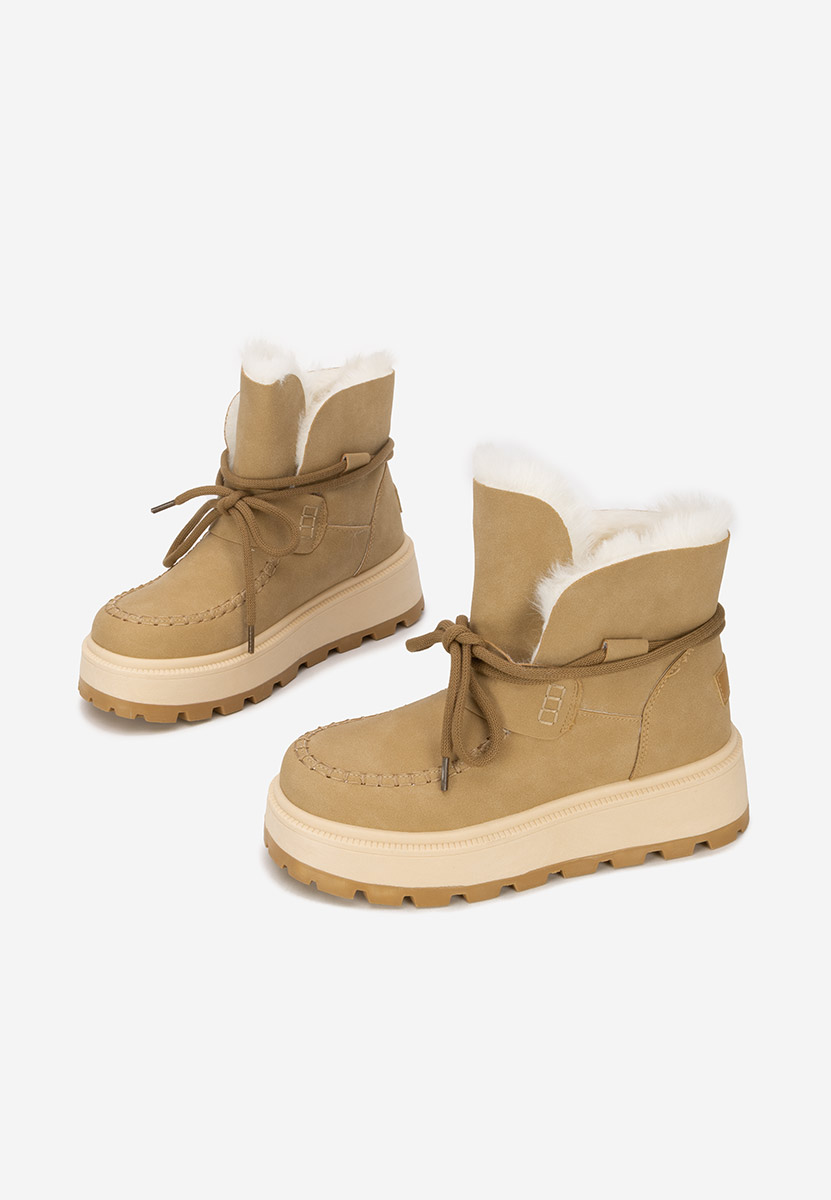 Mποτάκια πλατφόρμα Dionea χακι