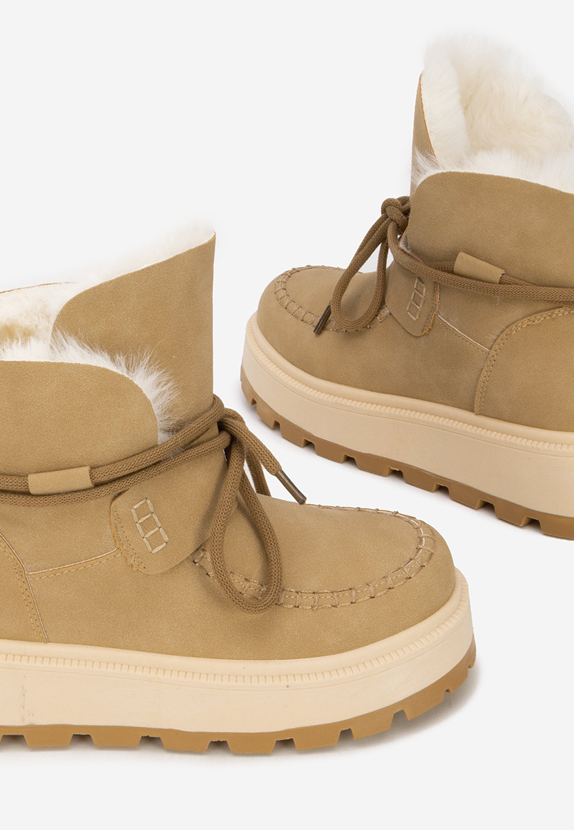 Mποτάκια πλατφόρμα Dionea χακι