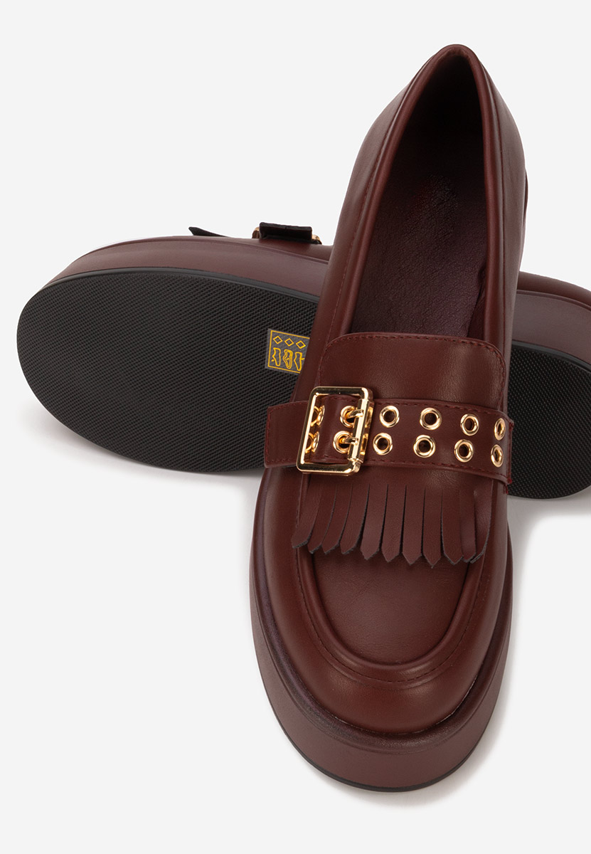 Μοκασίνια με πλατφόρμα Magie μπορντό