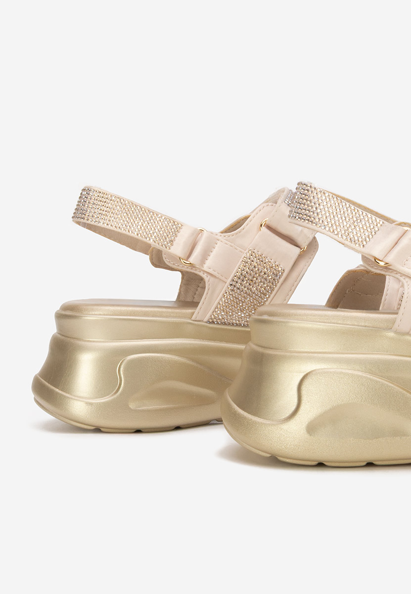 Πέδιλα πλατφορμεσ Sakirra μπεζ